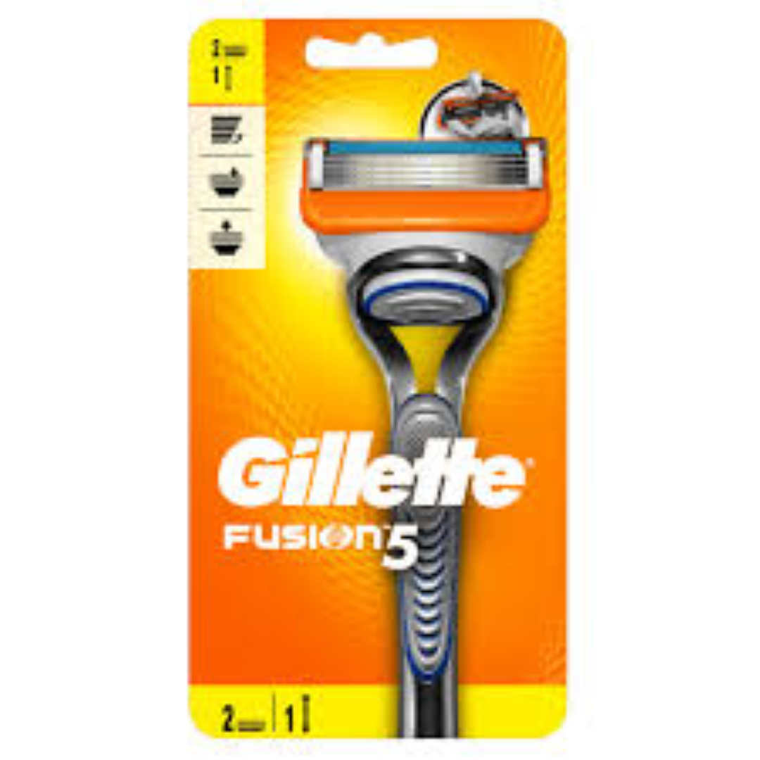 GILLETTE FUSION RAZORS 2UP